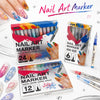Wasserfeste Nail-Art-Marker – 24er Farbset