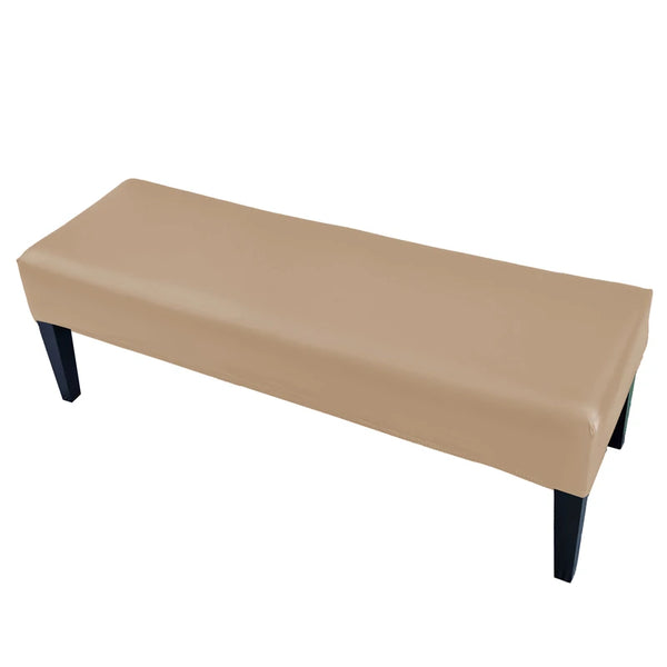 Waterproof PU Leather Bench Cover – Stretch Fit, Removable & Washable