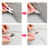 Compact Stainless Steel Sewing Scissors for Embroidery & Crafting