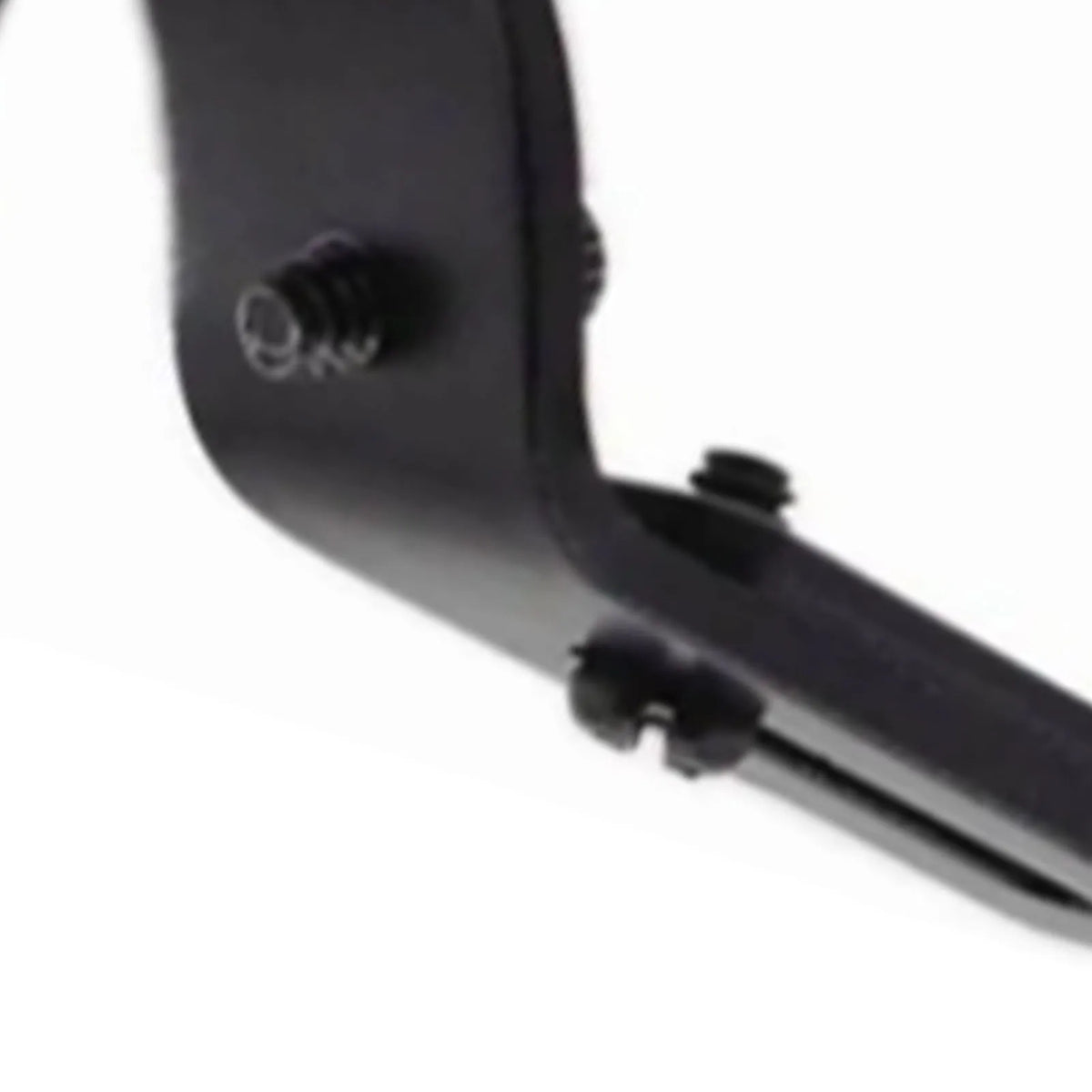 Set of 3 Adjustable Iron Curtain Rod Wall Brackets in Black
