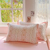 Floral Print 100% Cotton Duvet Cover Set with Two Pillow Shams