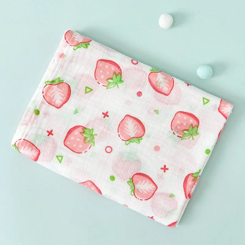 Super Soft Cotton Muslin Baby Swaddle Blanket