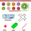 DIY Diamond Painting Wooden Coaster Set (8 Pieces)