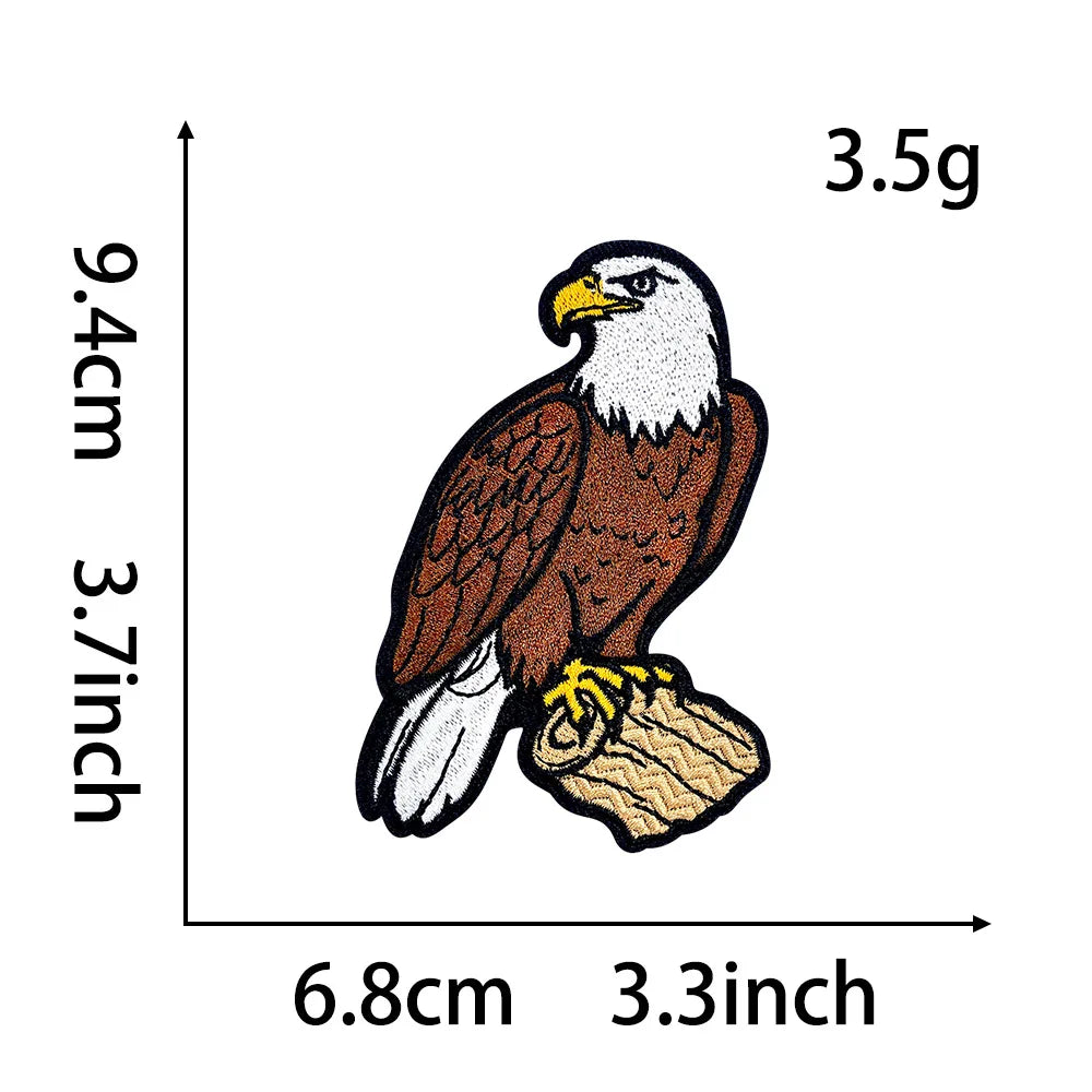 Embroidered Animal Iron-On Patches for DIY Crafting & Clothing Repair