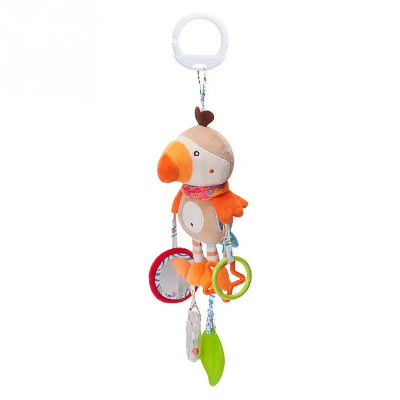 Musical Plush Animal Rattle & Teether Toy for Babies