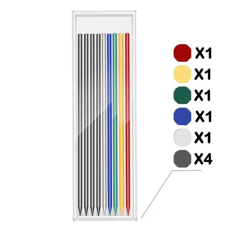 Mechanical Carpenter Pencil with Built-in Sharpener