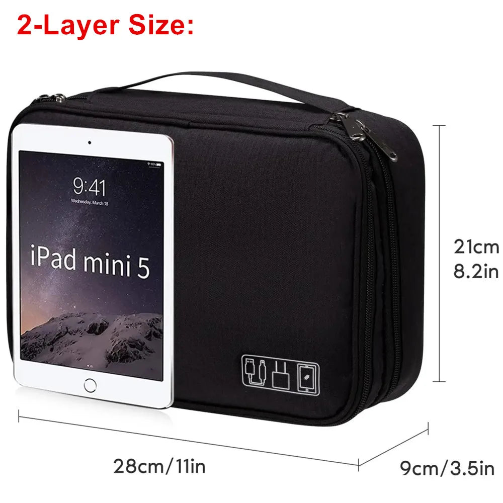 Waterproof Travel Cable Organizer Bag