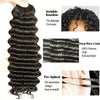 Pre-Parted Water Wave Human Hair Extensions