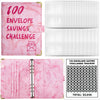 Marble A5 Savings Challenge Binder with 100 Cash Envelopes