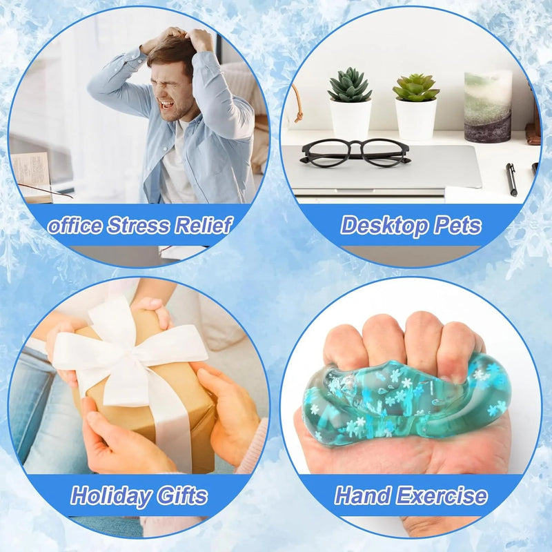 Snowflake Ice Cube Stress Ball