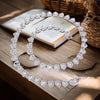 Heart Rhinestone Tennis Chain Necklace & Bracelet Set