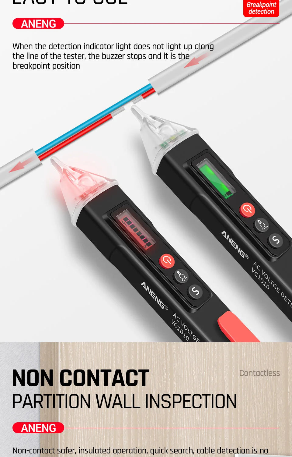 Digital Clamp Meter and Voltage Tester Kit