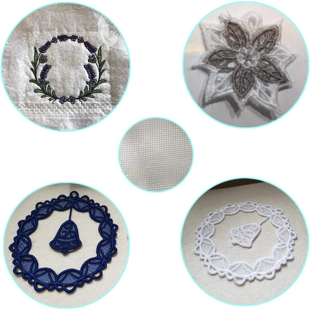Water-Soluble Embroidery Stabilizer for Delicate Fabrics