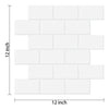 A rectangular grid of white self-adhesive tile stickers for kitchen and bathroom decoration.