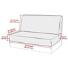 Stretch RV Dinette Cushion Covers with Water-Repellent Finish