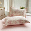 Floral Print 100% Cotton Duvet Cover Set with Two Pillow Shams
