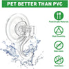 Transparent suction cup hooks made of food-grade material for various surfaces
