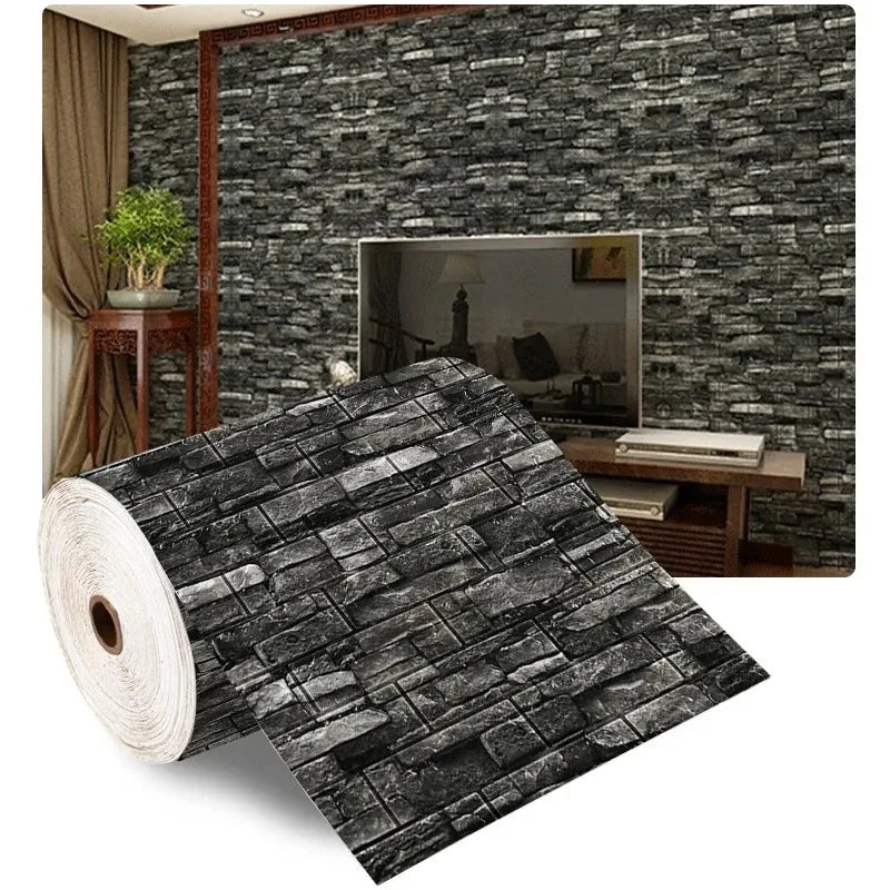 3D Self-Adhesive Brick Wall Panels