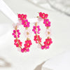 Pendientes Gota de Girasol con Cuentas Estilo Bohemio