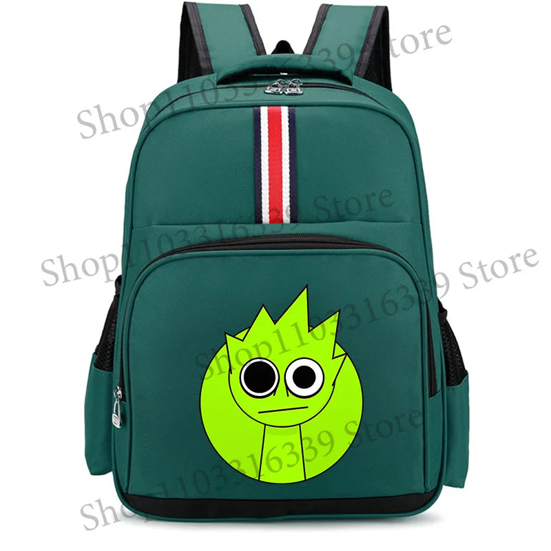 Sprunki Cartoon Backpack – Large Capacity Rucksack for Teens and Adults