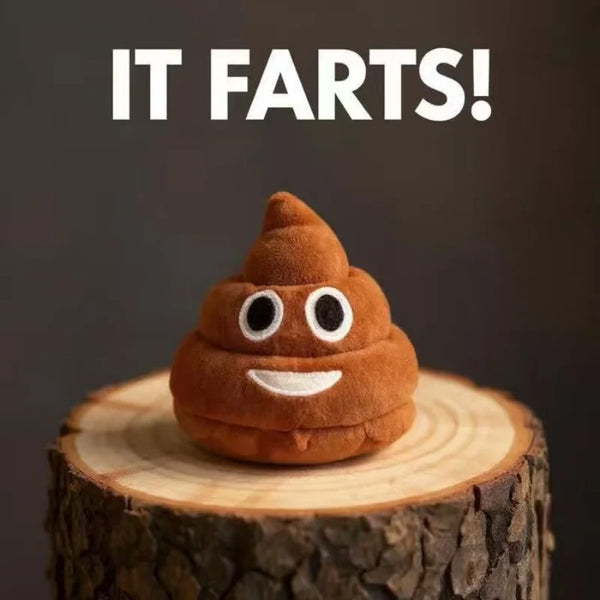 Lustiges Poop-Plüschtier mit Furz-Geräuschen