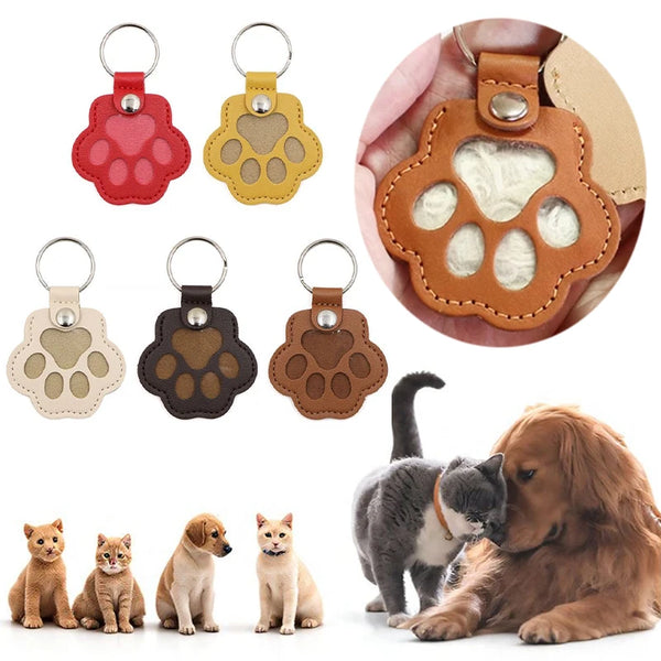 PU Leather Pet Memorial Keychain