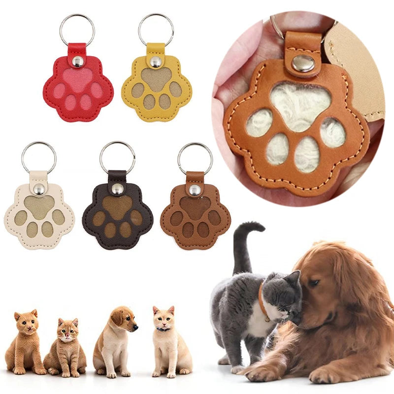 PU Leather Pet Memorial Keychain