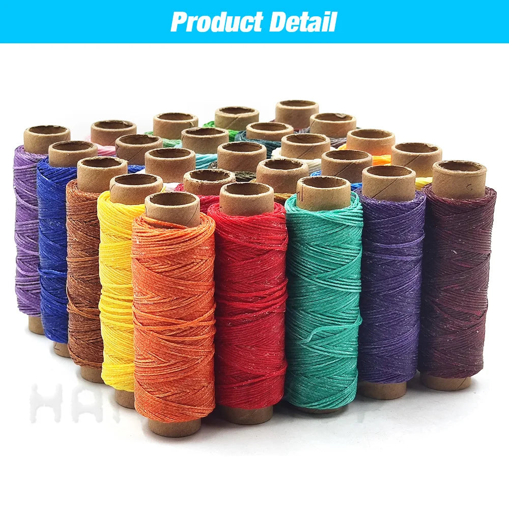 Flat Waxed Polyester Thread for Leathercraft and Sewing