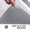Plush Microfiber Non-Slip Bath Mat with Quick-Dry Absorbency