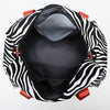 Animal Print Travel Duffle Bag with Shoe Compartment