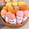 Set de Hilo de Fibra Acrílica de 12 Colores