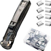 Compact Push Stapler with Reusable Clips