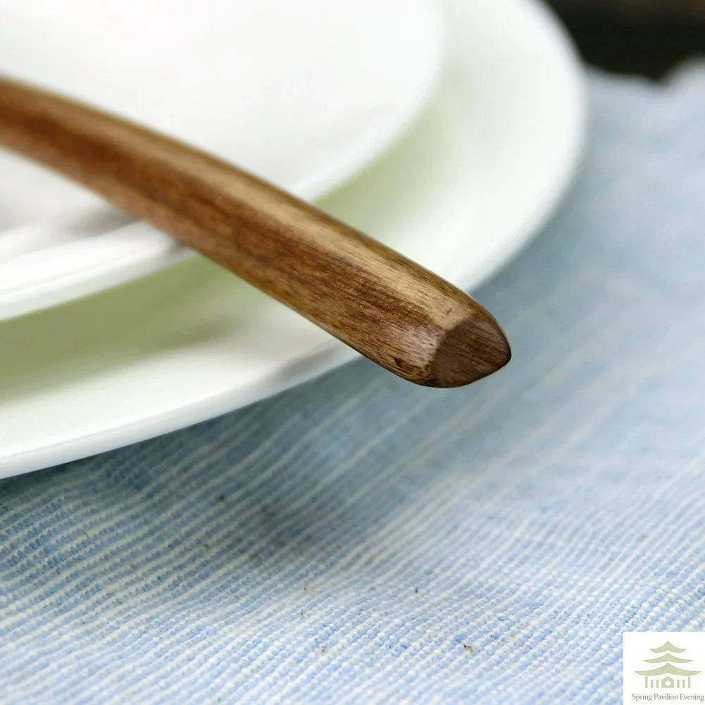 Natural Wooden Spoon and Fork Set (5 Pieces)