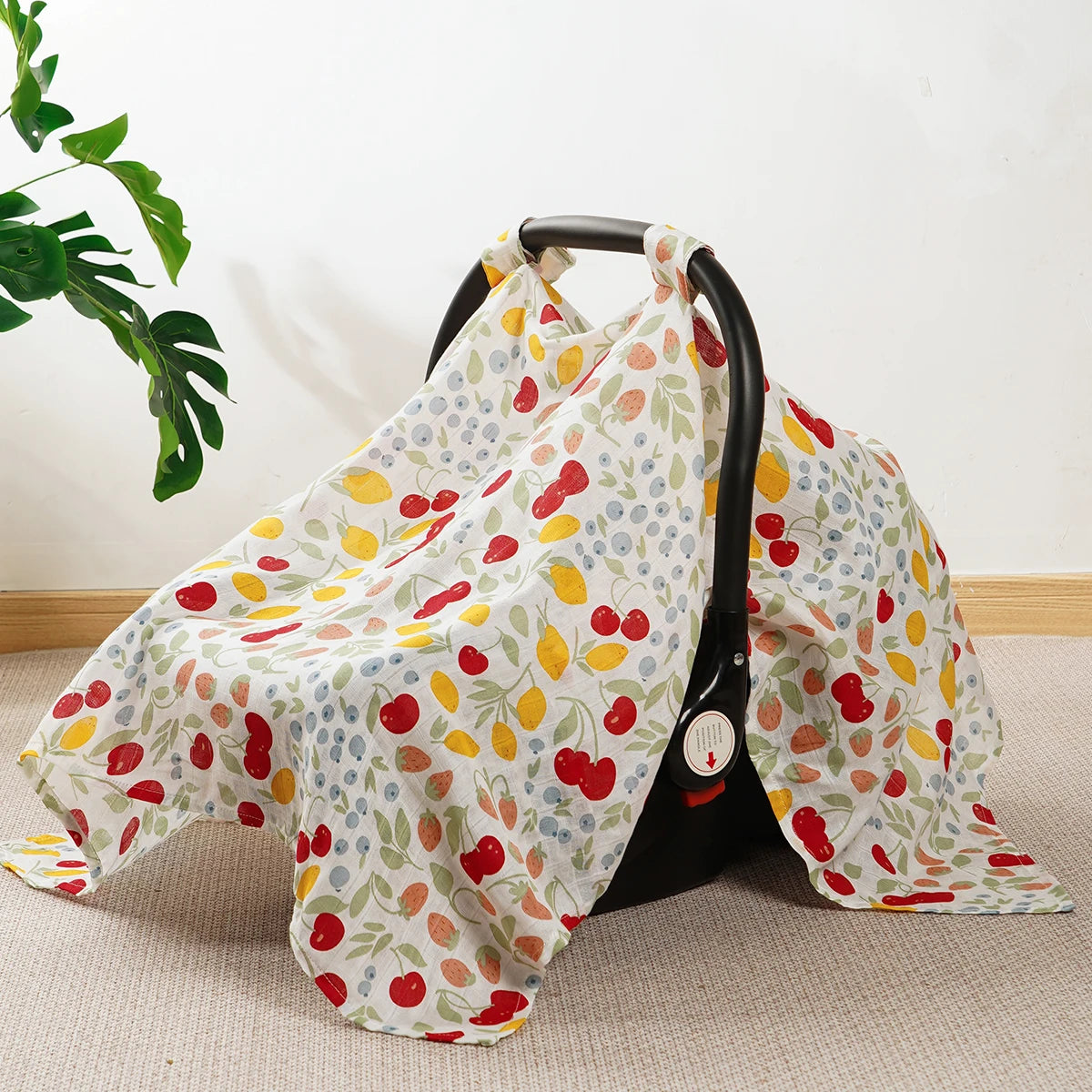 Breathable Baby Car Seat Cover & Sunshade Canopy