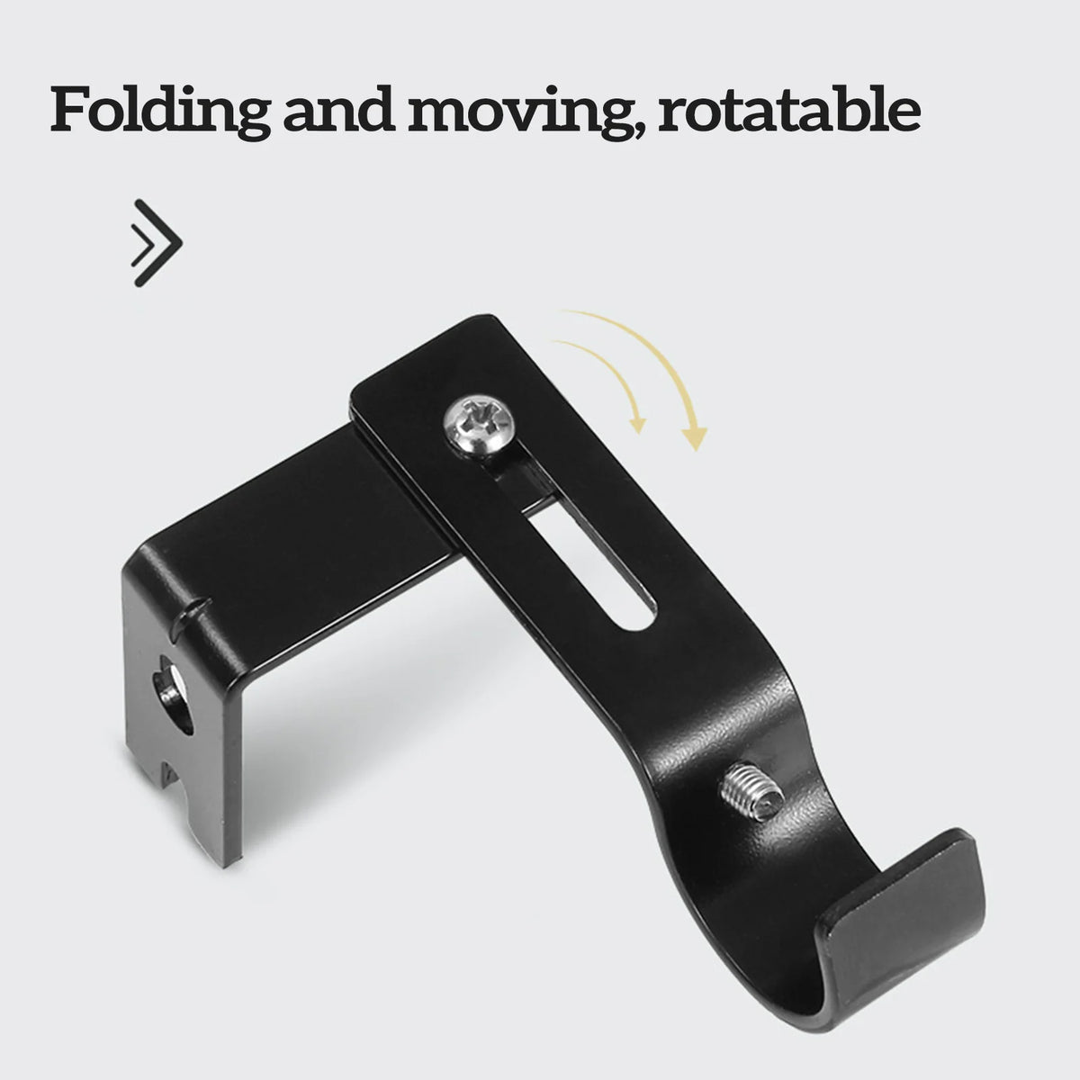 Adjustable Wall-Mounted Curtain Rod Brackets (Set of 2)