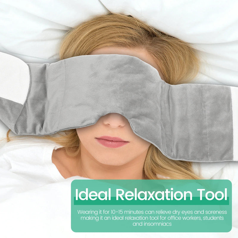 Weighted Velvet Sleep Mask with Adjustable Strap
