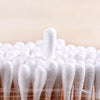 Transparent Cotton Swab & Toiletry Storage Box with Bamboo Lid
