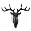 Black vintage deer head wall hook for hats, scarves, and keys