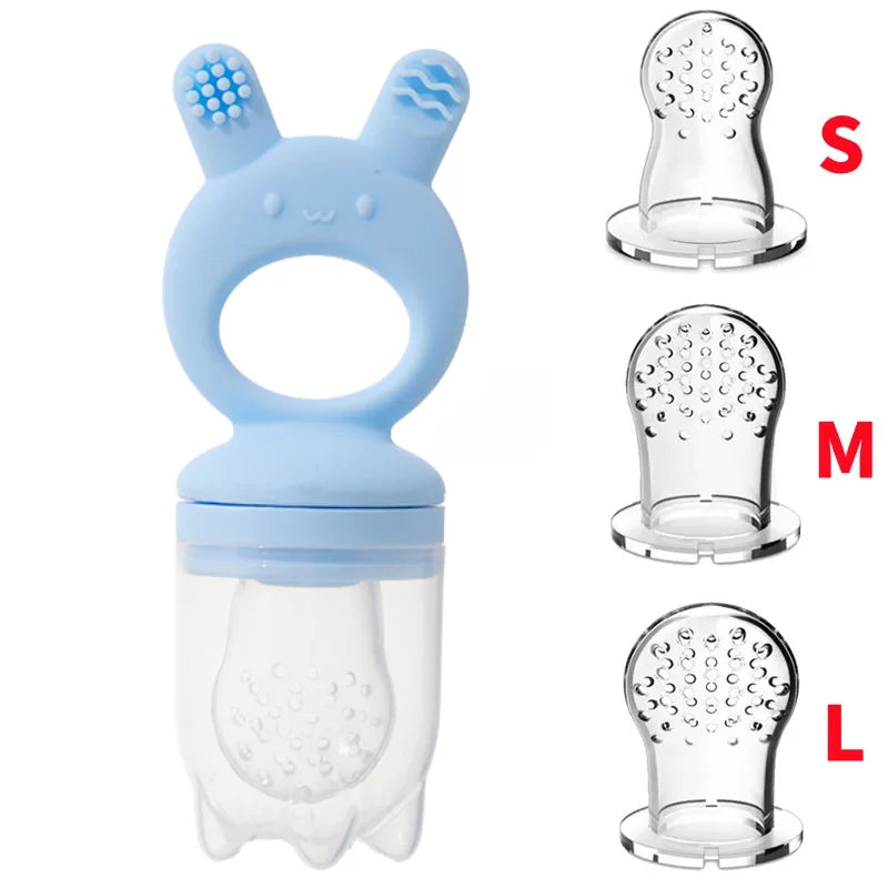 BPA-Free Silicone Baby Food Feeder and Popsicle Mold Set