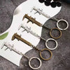 Mini Metal Vernier Caliper Keychain with Ruler