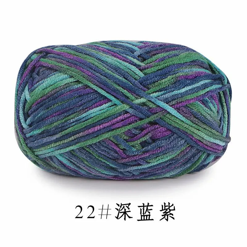 Section-Dyed Milk Cotton Yarn for Knitting and Crochet