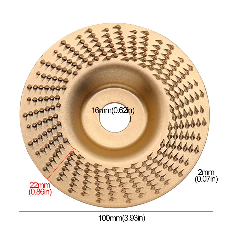 4-Inch Woodworking Sanding Shaping Disc for Angle Grinder