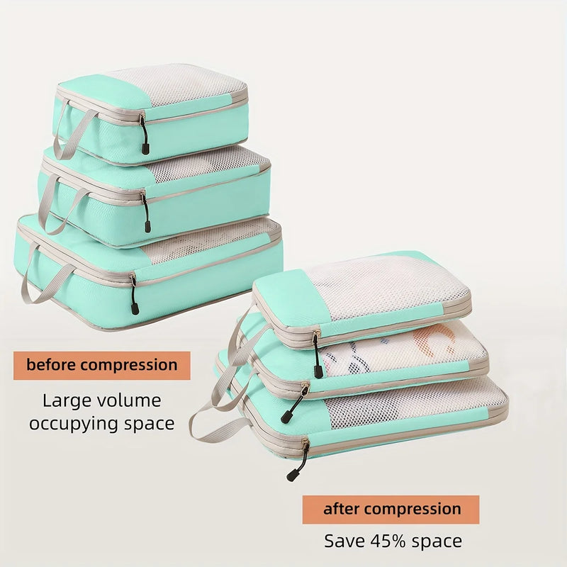 3-teiliges Reise-Kompressions-Packing-Cube-Set