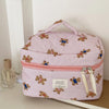 Striped Bear Large-Capacity Makeup Bag