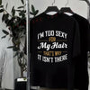 Witziges T-Shirt mit Glatzen-Witz