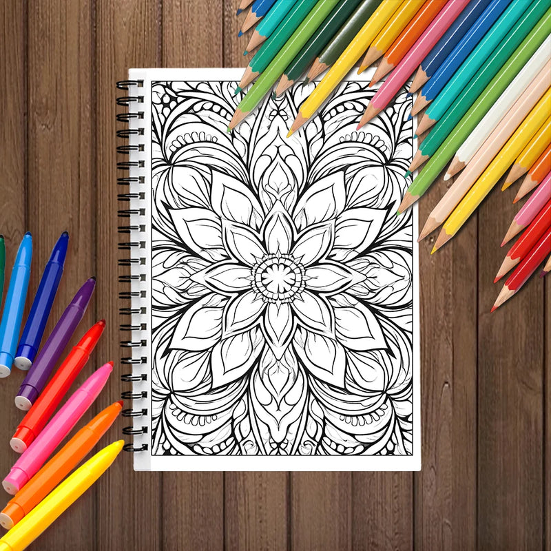 Spiral Adult Coloring Book