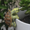Vintage Climbing Turtle Garden Statue