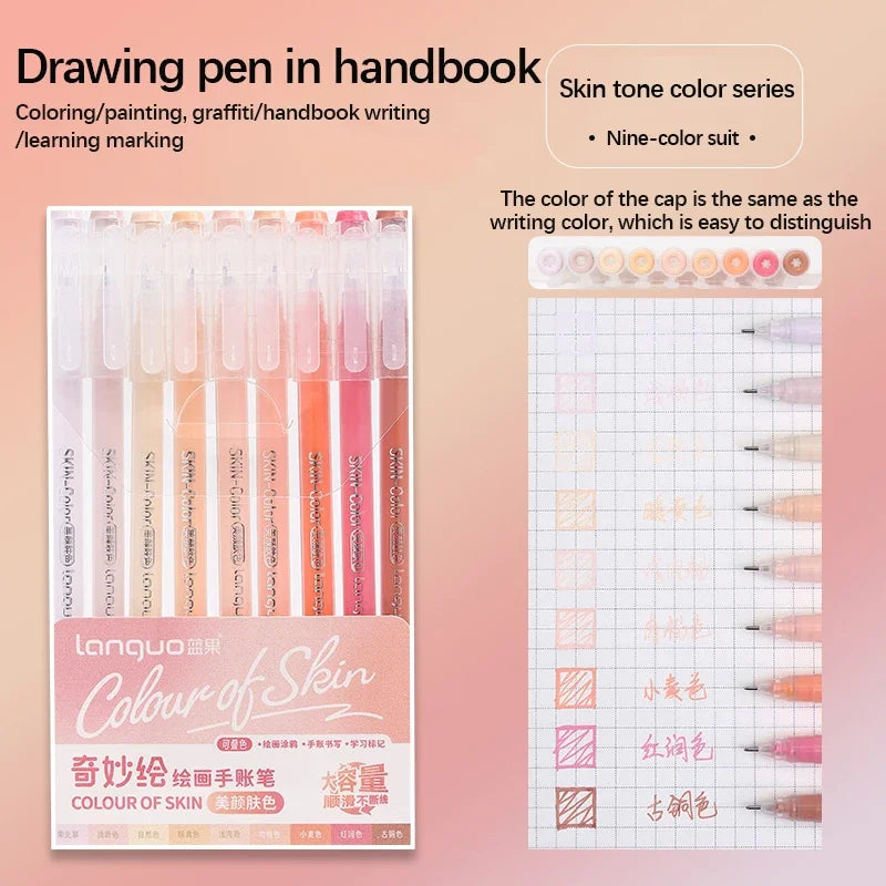 Set de Stylos Gel Vifs pour le Journaling et les Études