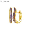 Minimalist CZ Huggie Hoop Earrings