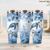 40oz Stainless Steel Tumbler with Handle & Straw